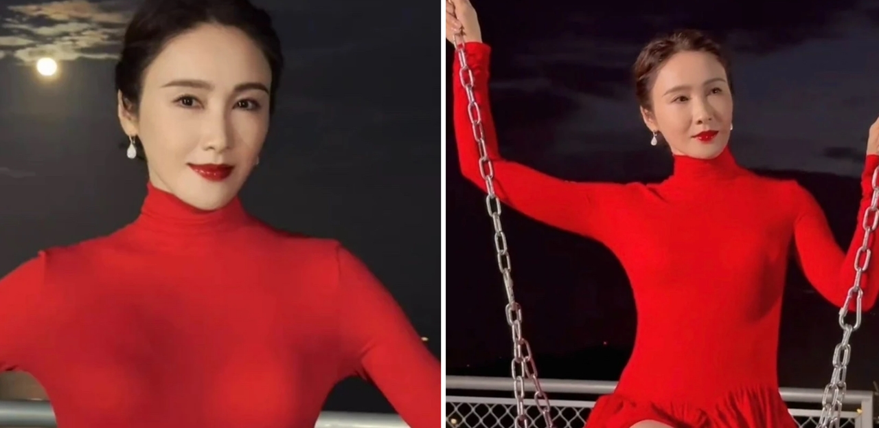 Lê Tư đẹp sắc sảo tuổi 53