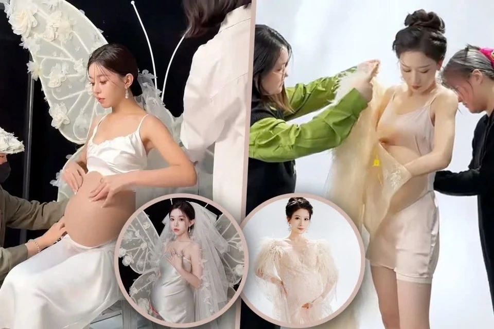 Chụp ảnh mang bầu giả, Chụp ảnh giả mang bầu
