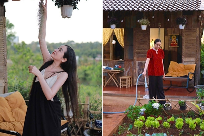 Cô gái Đắk Lắk dựng nhà gỗ sống một mình giữa vườn cây thanh bình