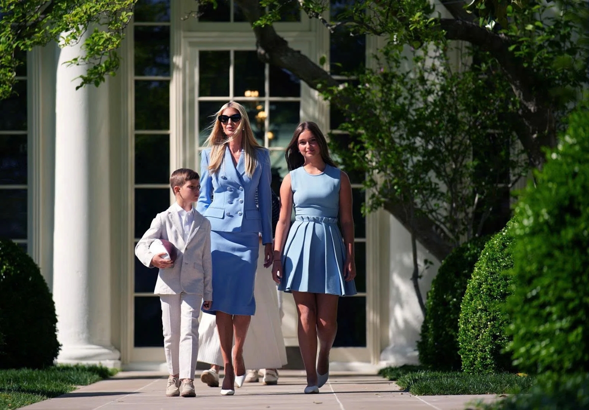 Arabella Rose Kushner, Ivanka Trump, Tổng thống Donald Trump, Super Bowl 2025, thời trang Nhà Trắng