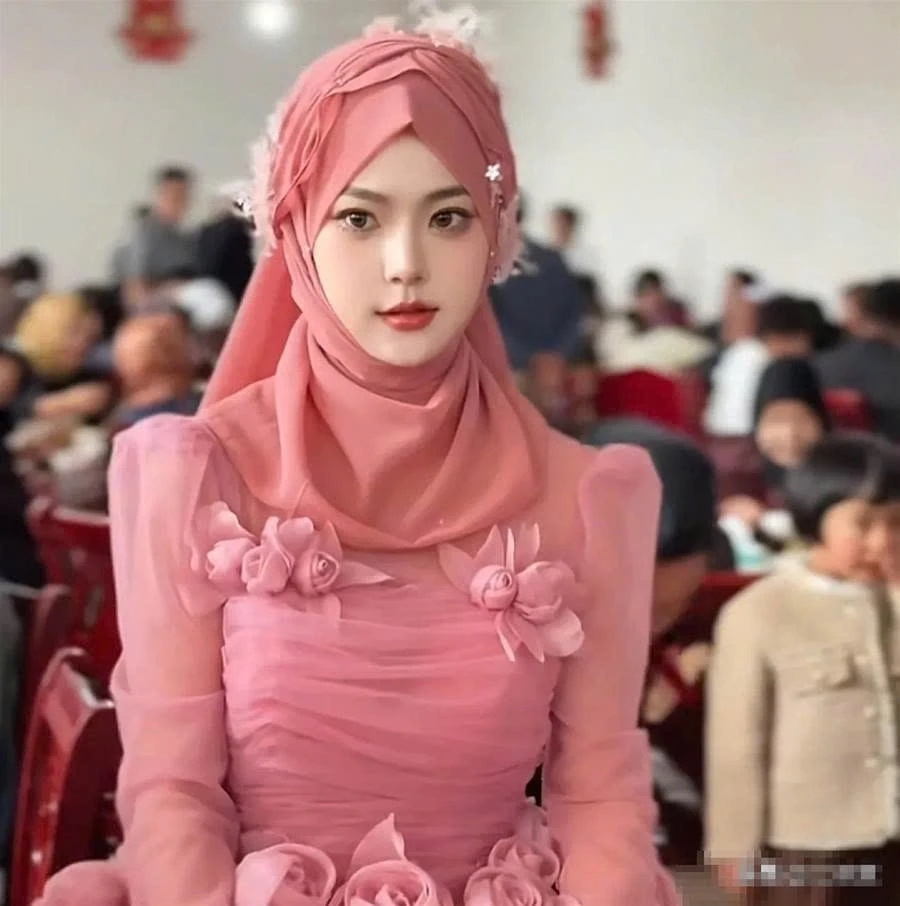 cô dâu Cam Túc, Ma Xiaoqing, đám cưới người Hồi, cô dâu đẹp siêu thực, nhan sắc gây tranh cãi, đám cưới Trung Quốc