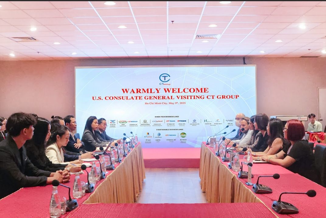 CT Group đón tiếp Tổng Lãnh sự Hoa Kỳ, mở rộng hợp tác công nghệ và giáo dục