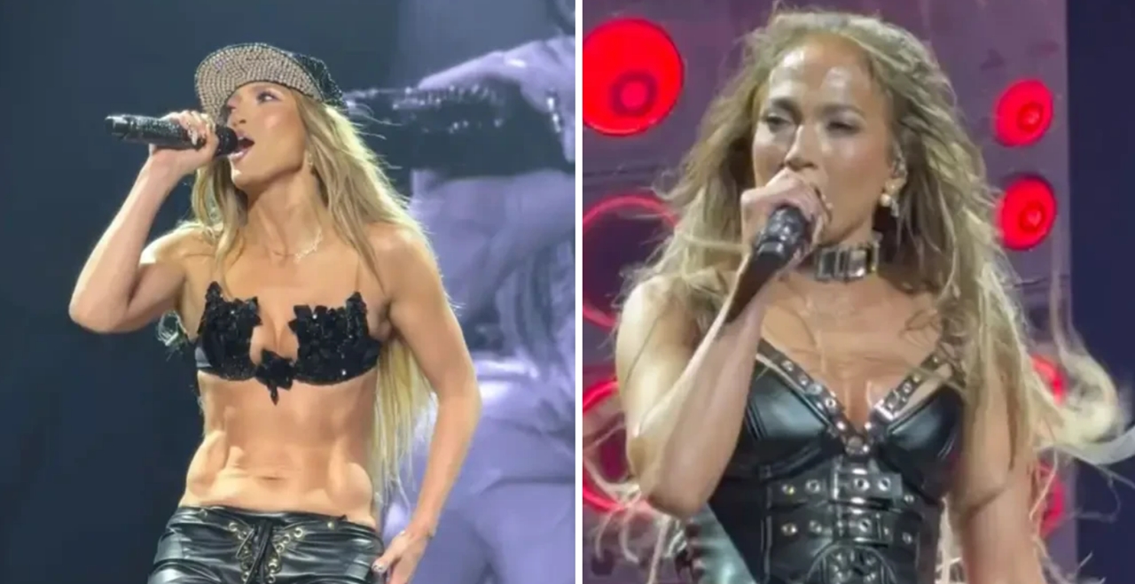 J.Lo bùng cháy sân khấu với quần cạp siêu thấp