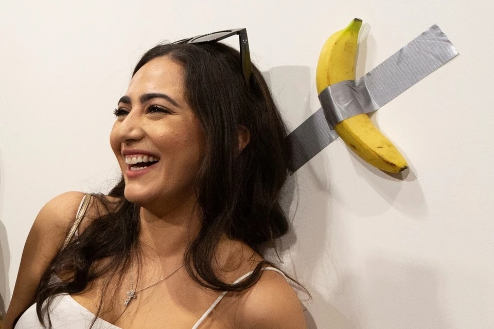 Quả chuối 6 triệu USD, Comedian, Maurizio Cattelan, tác phẩm bị ăn, nghệ thuật đương đại, bảo tàng Pompidou