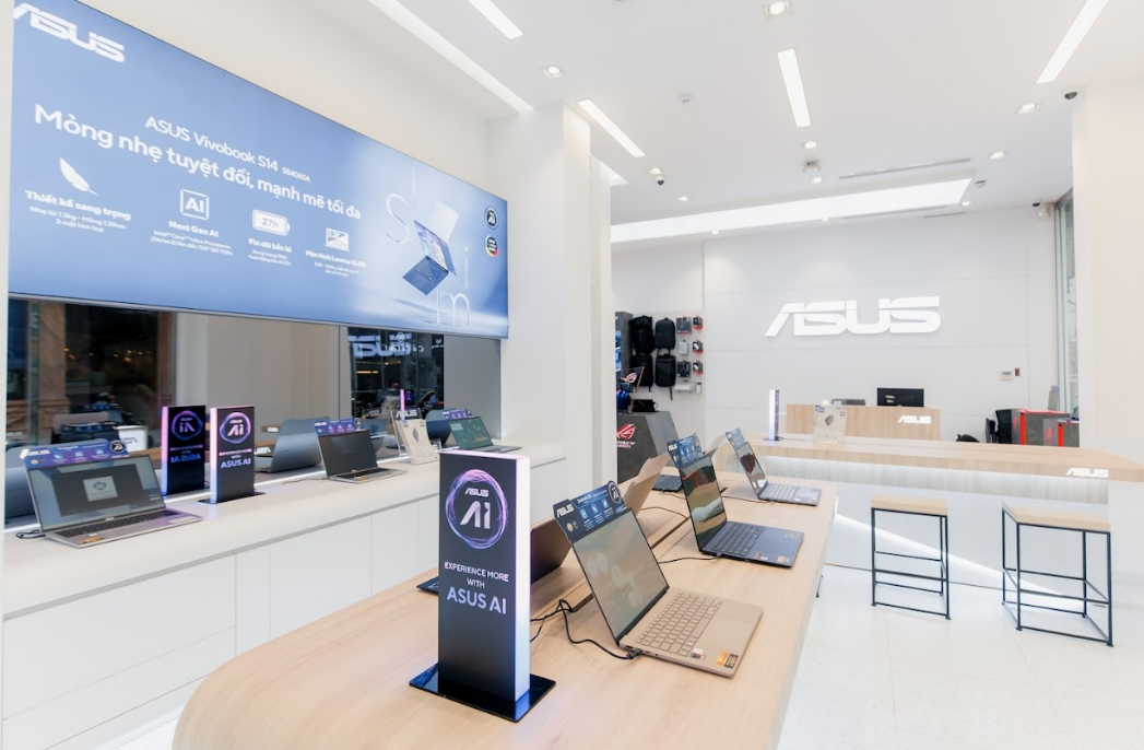 ASUS tựu trường 2025, laptop AI ASUS, Vivobook S14, Vivobook S16, ASUS Gaming V16, laptop mỏng nhẹ, laptop hiệu năng cao, laptop pin lâu
