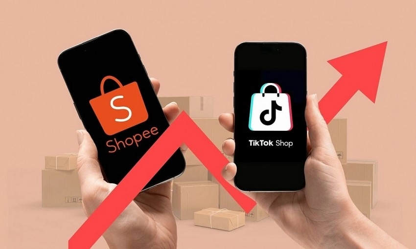 TikTok Shop, Shopee, thương mại điện tử, Gen Z, mua sắm trực tuyến, Shoppertainment, sàn TMĐT, doanh thu TMĐT