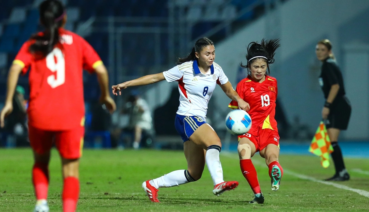 Chênh lệch chiều cao tuyển nữ Việt Nam, tuyển nữ Việt Nam vs Philippines, SEA Games 33, thể hình tuyển nữ Việt Nam