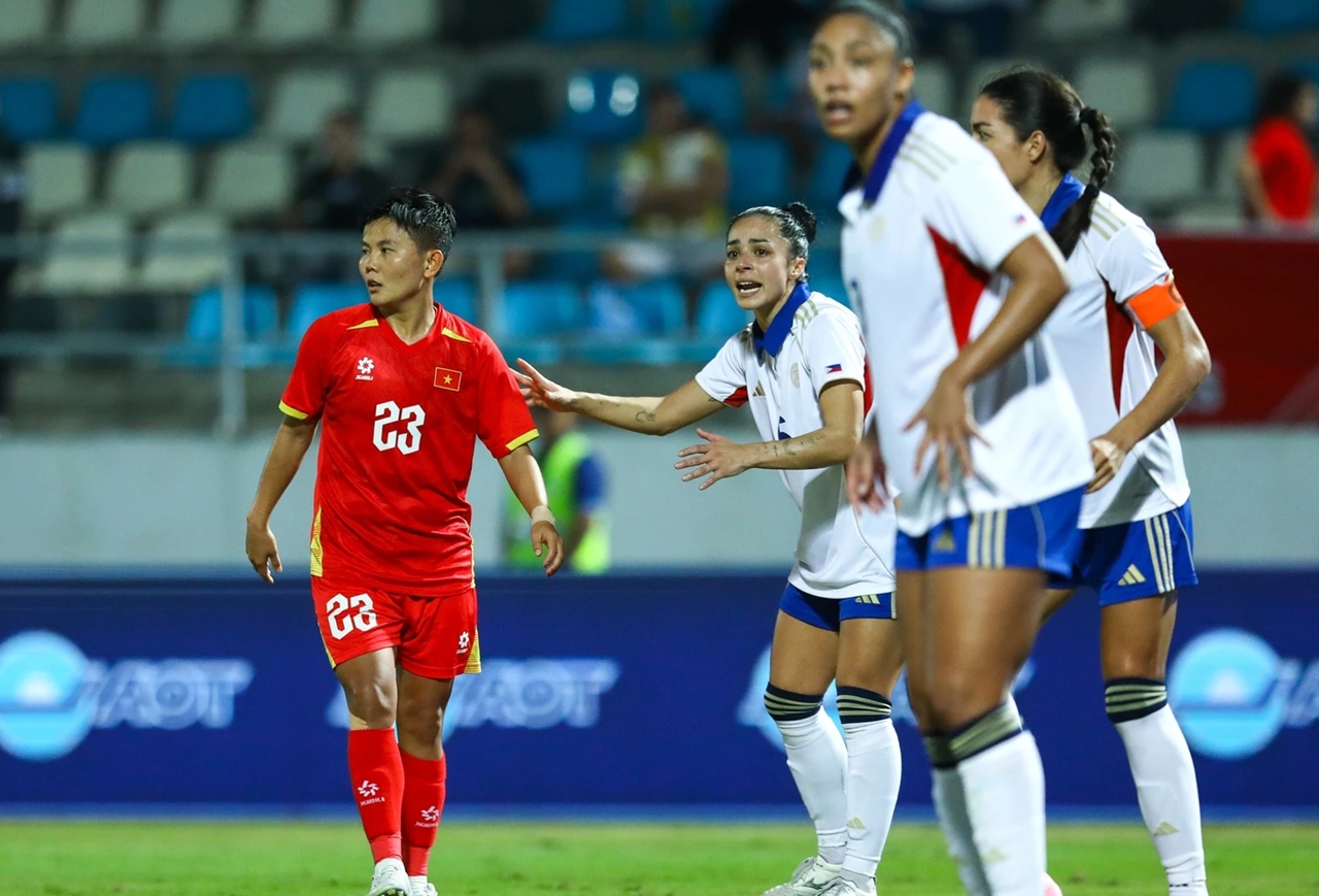 Chênh lệch chiều cao tuyển nữ Việt Nam, tuyển nữ Việt Nam vs Philippines, SEA Games 33, thể hình tuyển nữ Việt Nam