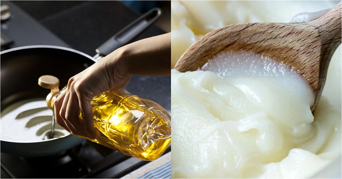 Mỡ heo, dùng mỡ heo thay dầu ăn, mỡ heo có tốt không, chất béo bão hòa, dầu olive, dầu canola, dầu hướng dương, sức khỏe tim mạch, ăn mỡ heo hàng ngày