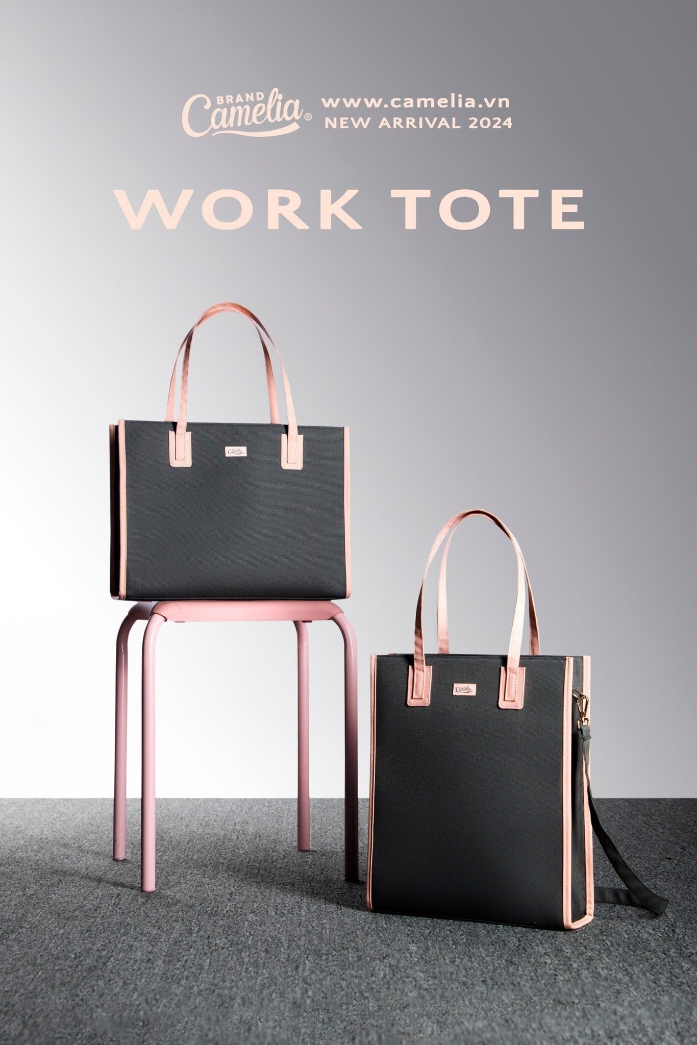 Work Tote ngang Camelia Brand, túi Work Tote ngang Camelia Brand, review Work Tote ngang Camelia Brand, túi tote Camelia đi làm