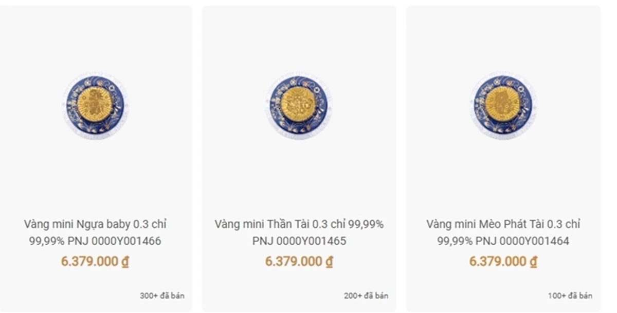 Vàng mini, vàng mini 0,1 chỉ, vía Thần Tài 2026, giá vàng SJC 2026, vàng 9999, quà tặng vàng đầu năm, PNJ, Bảo Tín Mạnh Hải