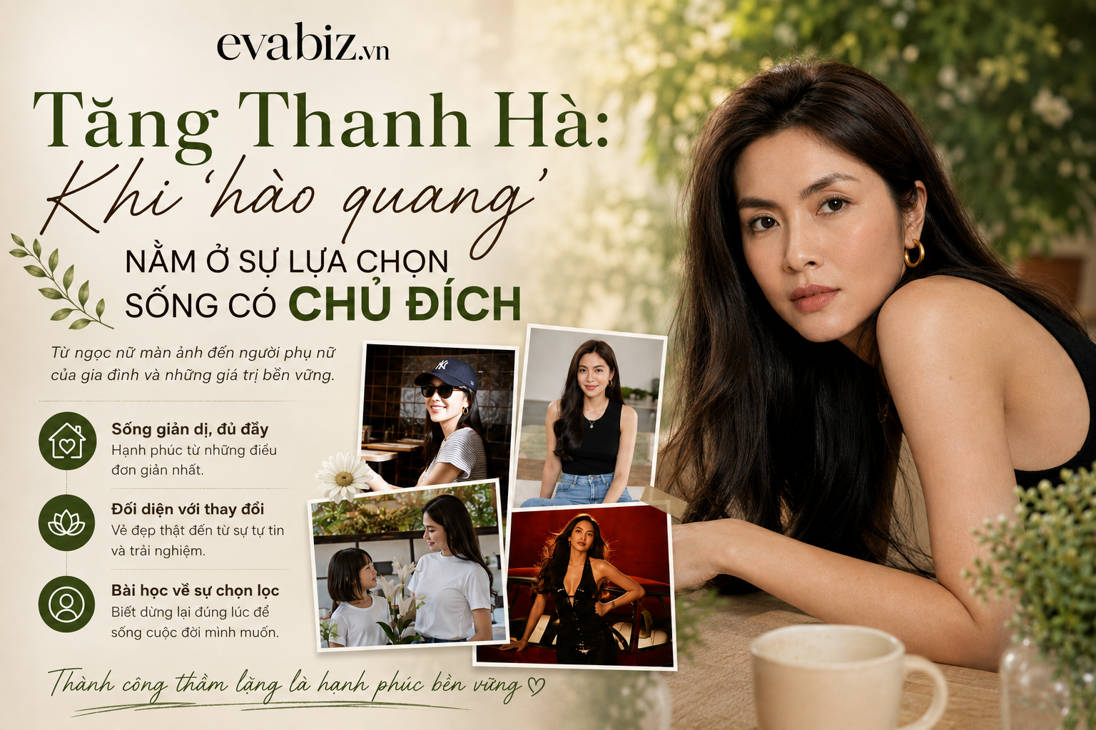 Tăng Thanh Hà: Khi 'hào quang' nằm ở sự lựa chọn sống có chủ đích