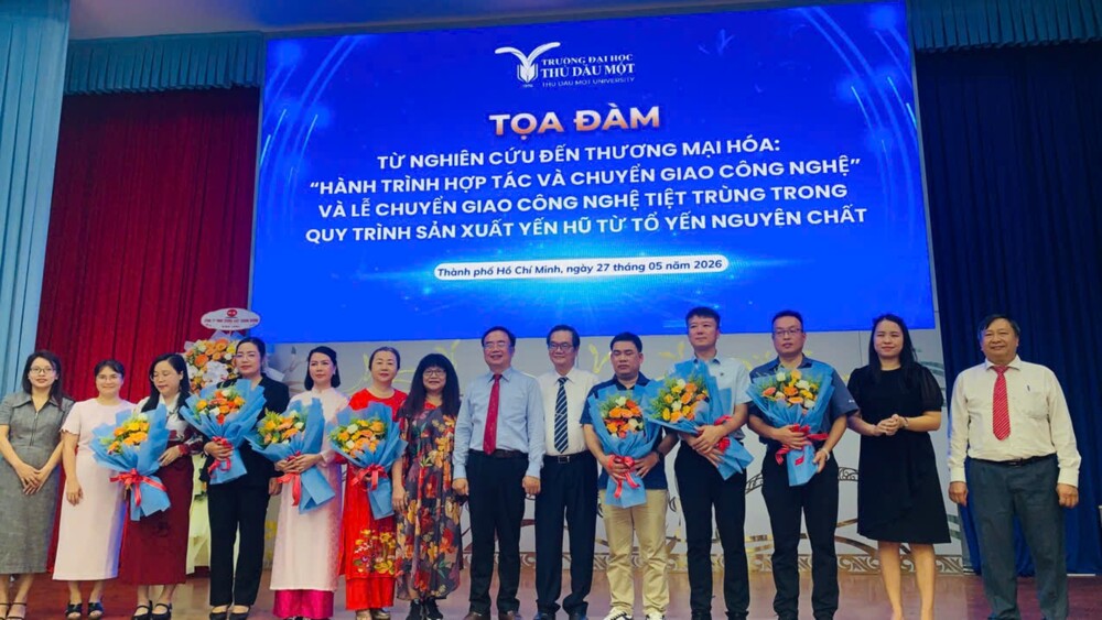 Đẩy mạnh thương mại hóa kết quả nghiên cứu: Trường Đại học Thủ Dầu Một thúc đẩy chuyển giao công nghệ tiệt trùng Retort cho doanh nghiệp yến sào