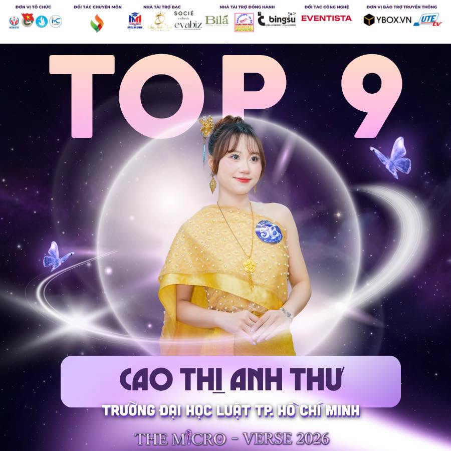 Danh sách Top 9 The Micro - Verse 2026 cao thị anh thư
