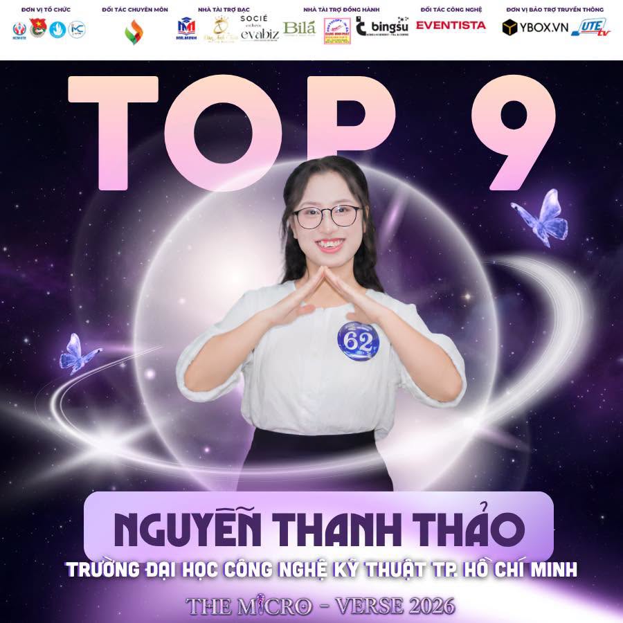 Danh sách Top 9 The Micro - Verse 2026 nguyễn thanh thảo