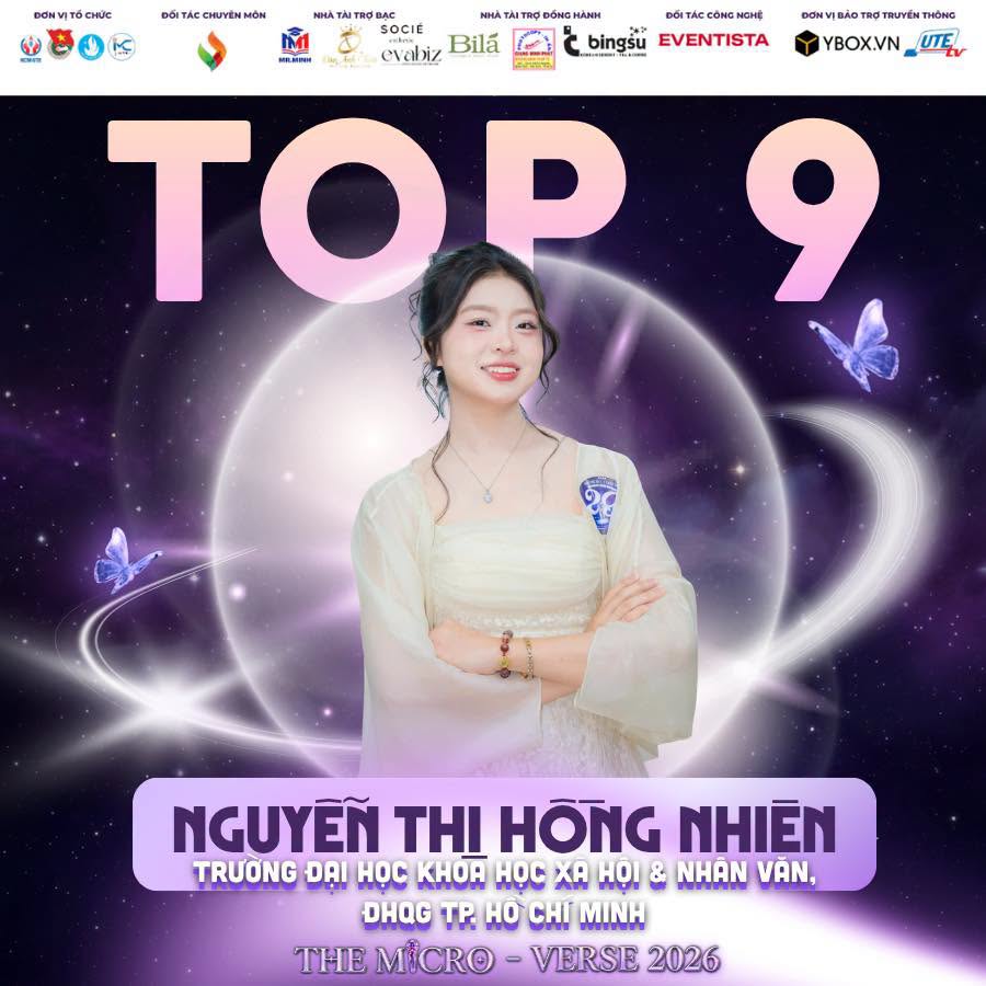 Danh sách Top 9 The Micro - Verse 2026 nguyễn thị hồng nhiên